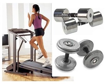 Dumbbell exercise treadmill weight loss discount treadmill